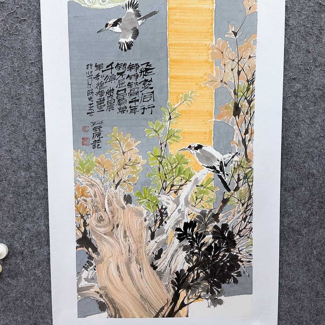 国画夏日必备一条围巾