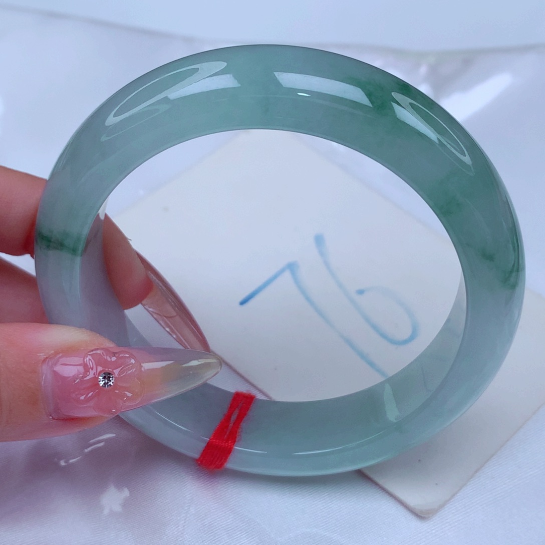 翡翠手镯未镶嵌天然缅甸翡翠A货手镯