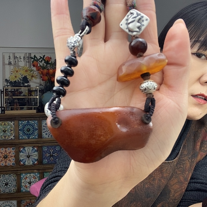蜜蜡项链未镶嵌项链