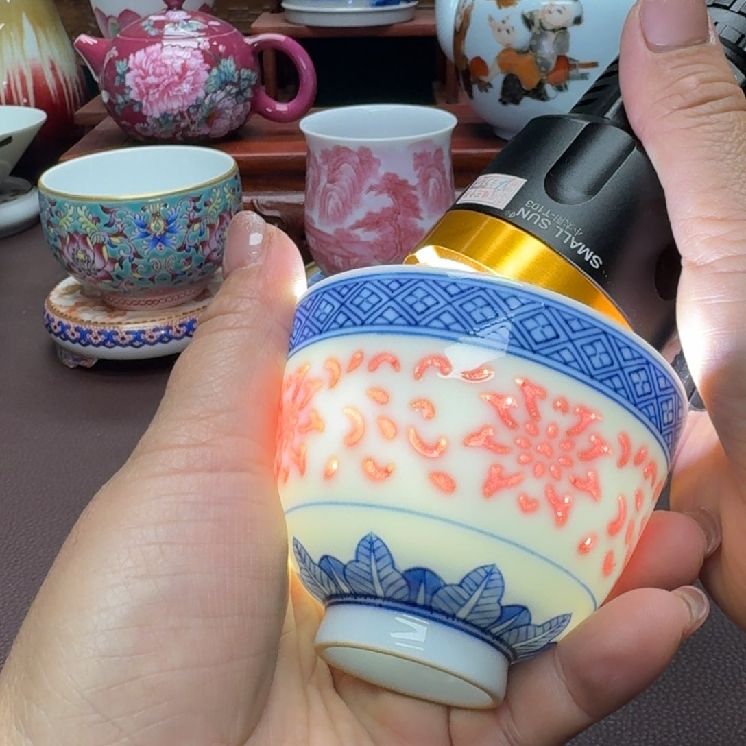 瓷片景德镇仿古手工制作精品展示