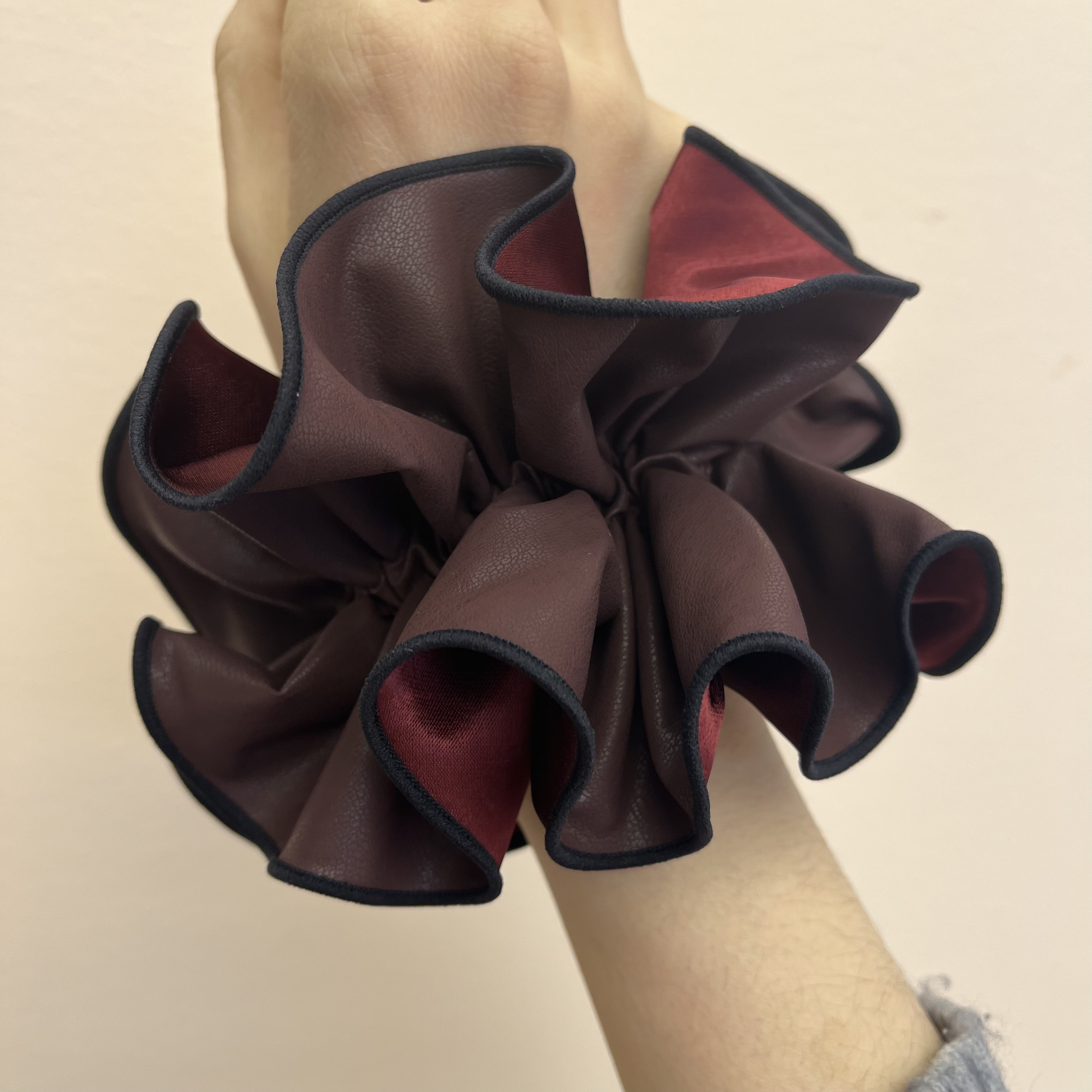 【复古PU皮质发圈】百搭气质发圈发绳时尚发饰可气质头饰简约