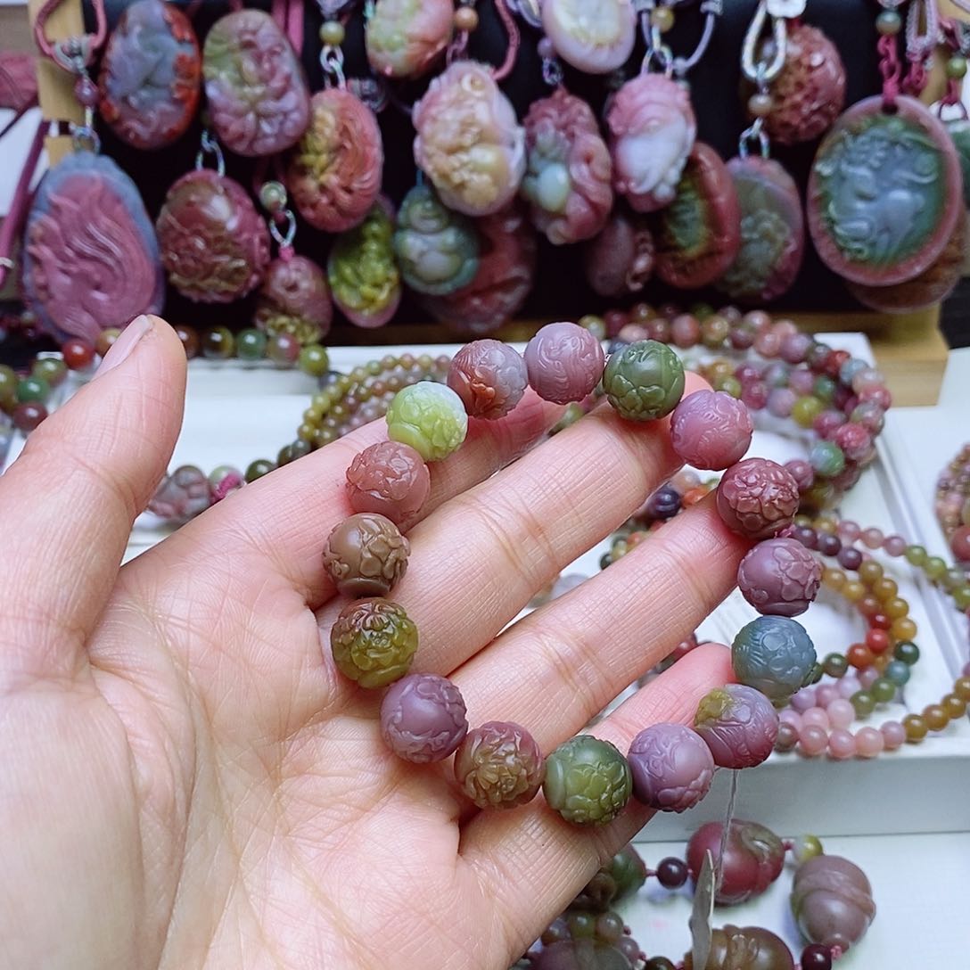 玛瑙/玉髓盐源玛瑙手链未镶嵌