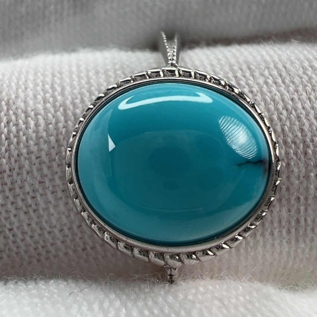 银S925镶嵌绿松石配饰