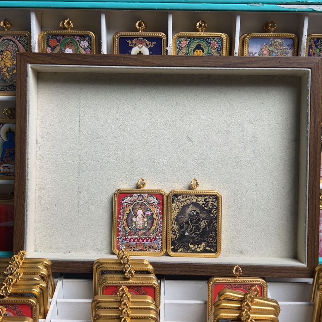 黑***智吊坠双面定制大日 黑老爷