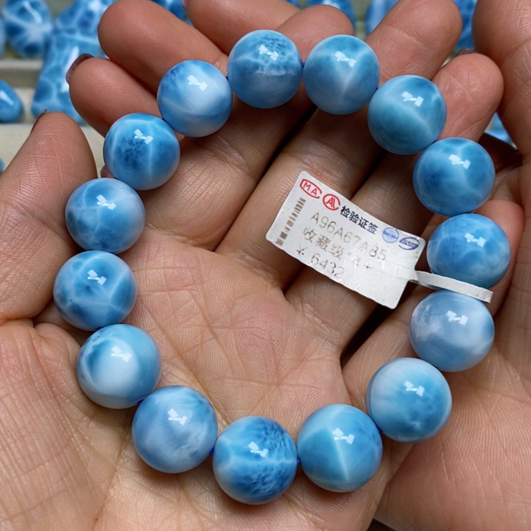 针钠钙石（海纹石）手链未镶嵌