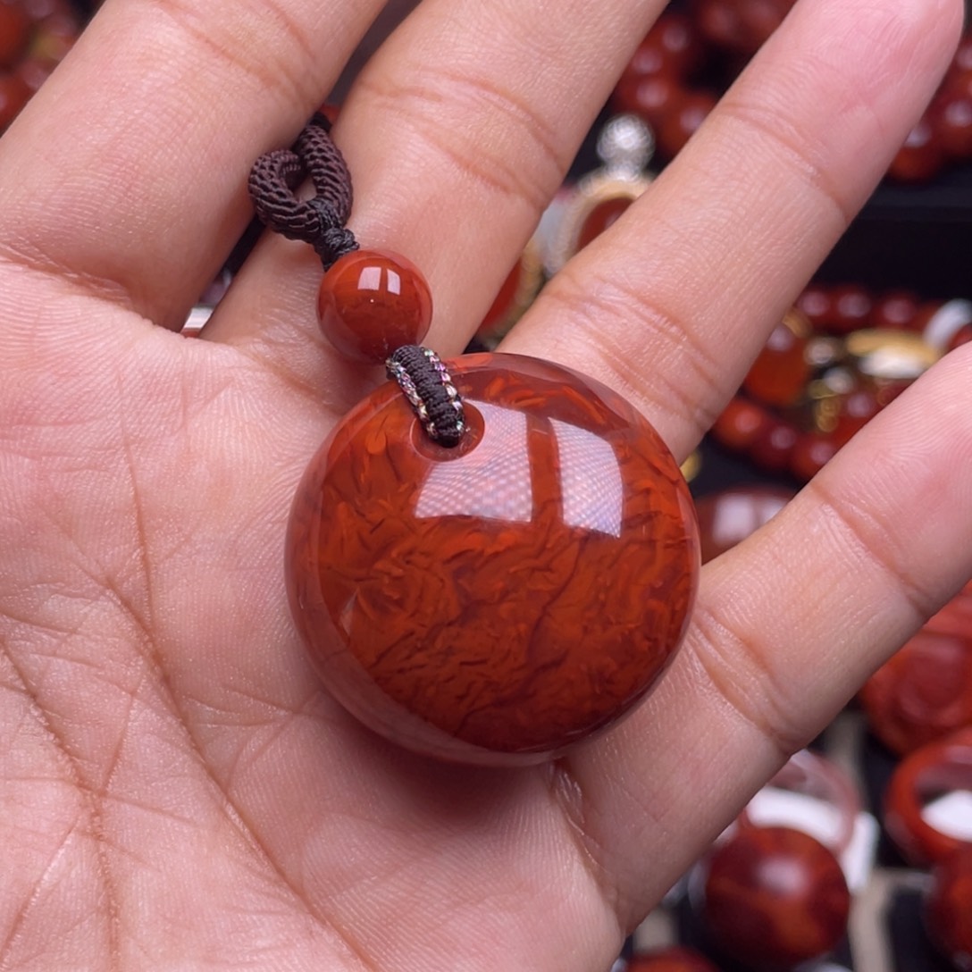 南红玛瑙珠宝奇石未镶嵌吊坠