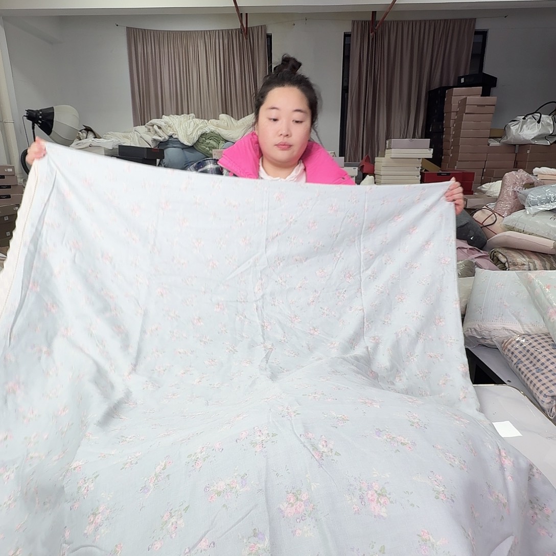 棉全棉纱布四件套加大555