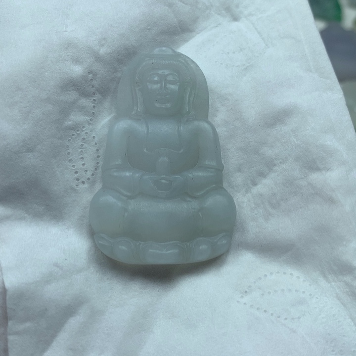 未镶嵌定制翡翠观音 毛货 无鉴赏期