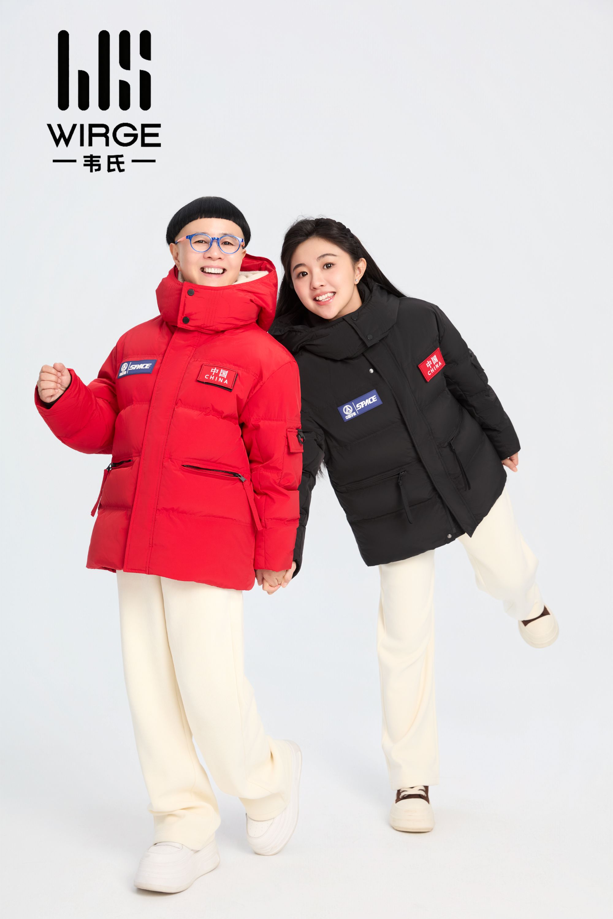 【金龟子娃娃推荐】韦氏新款秋冬短款保暖亲子装连帽厚羽绒服