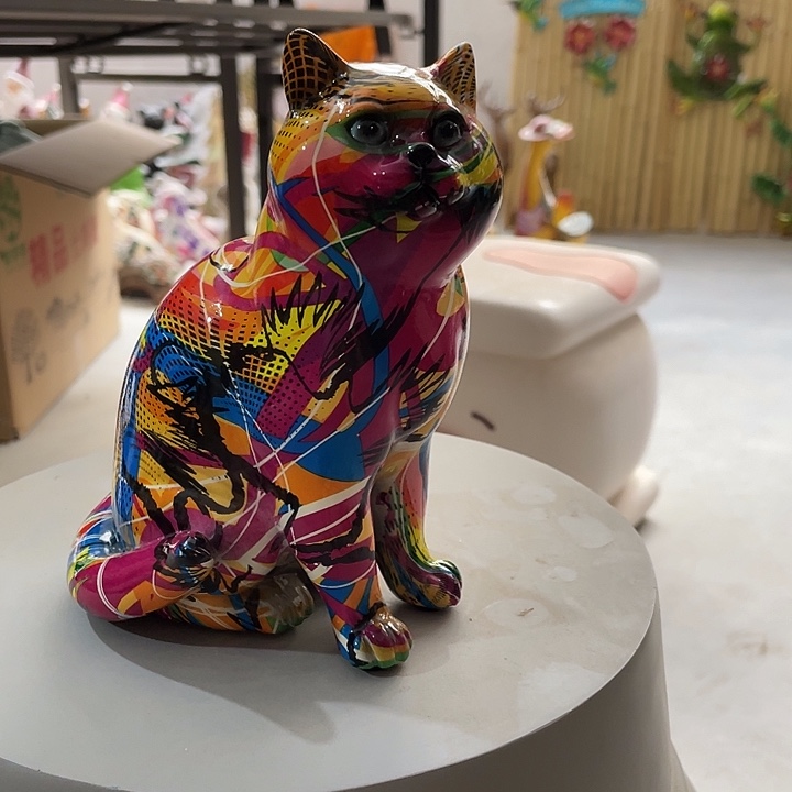 树脂布偶猫线条风