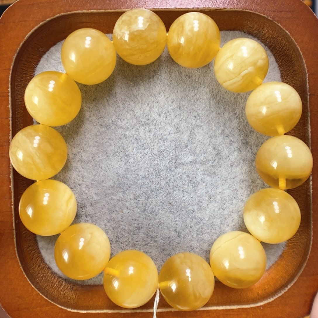 蜜蜡手串未镶嵌蜜蜡手串