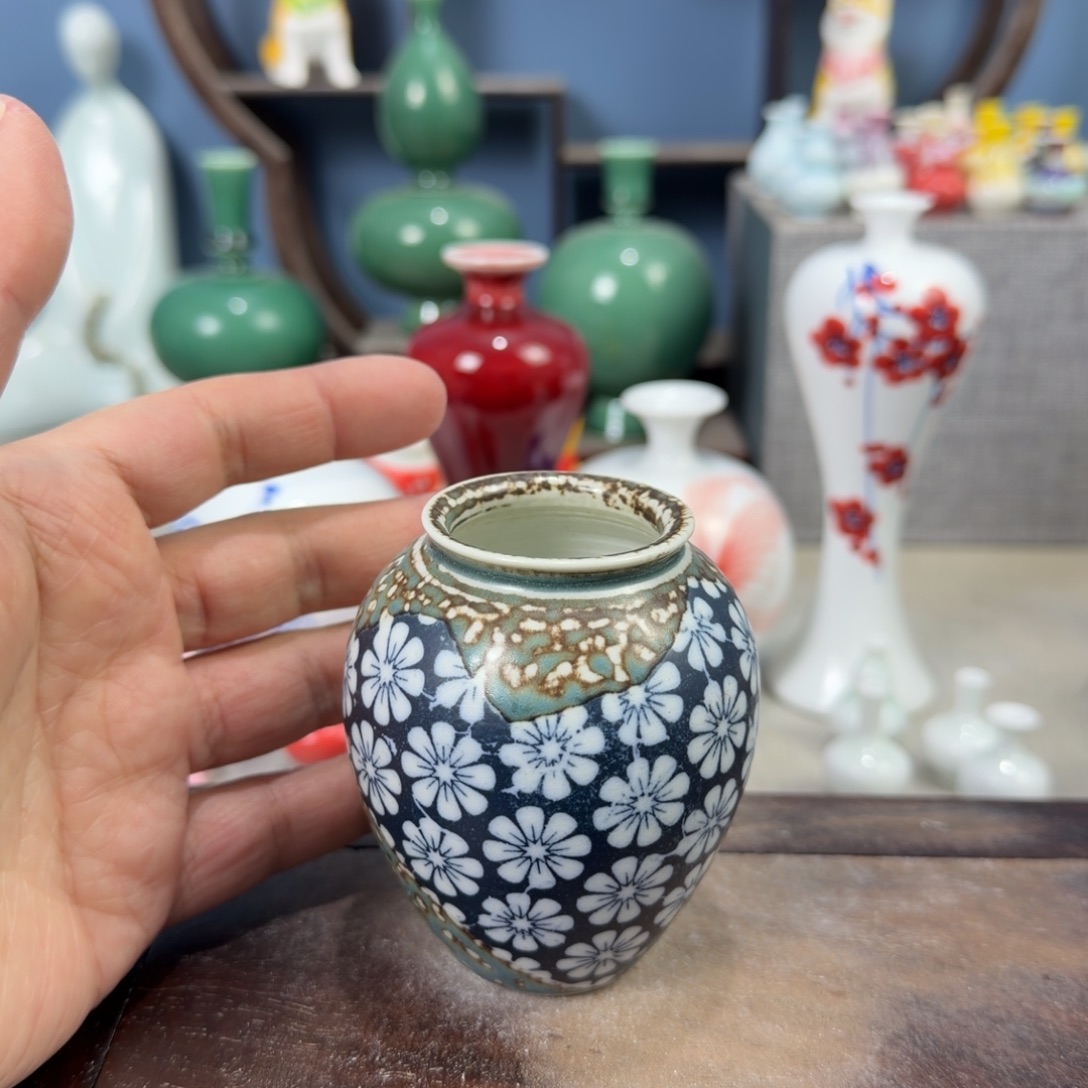陶瓷手工小花器摆件