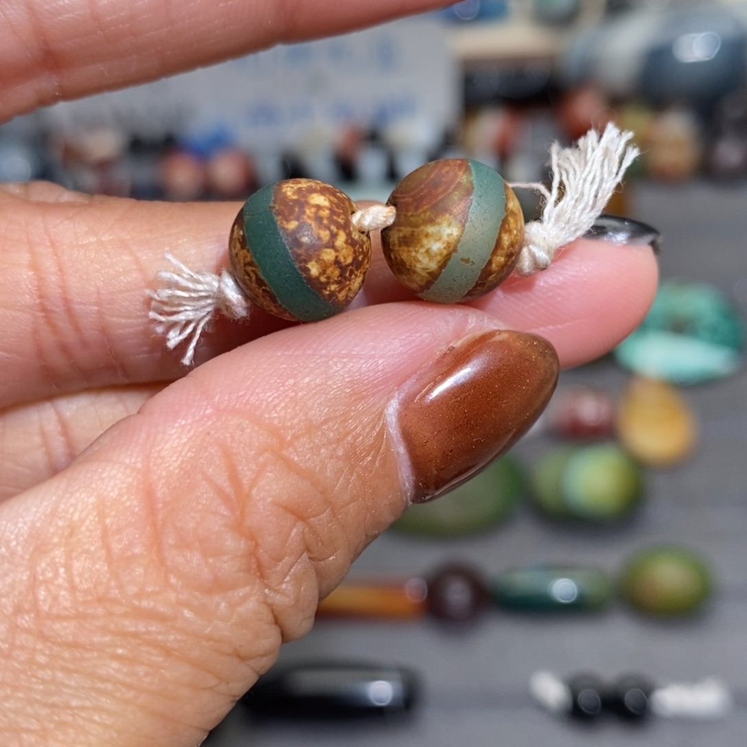 染***枫玛瑙/玉髓合金手链