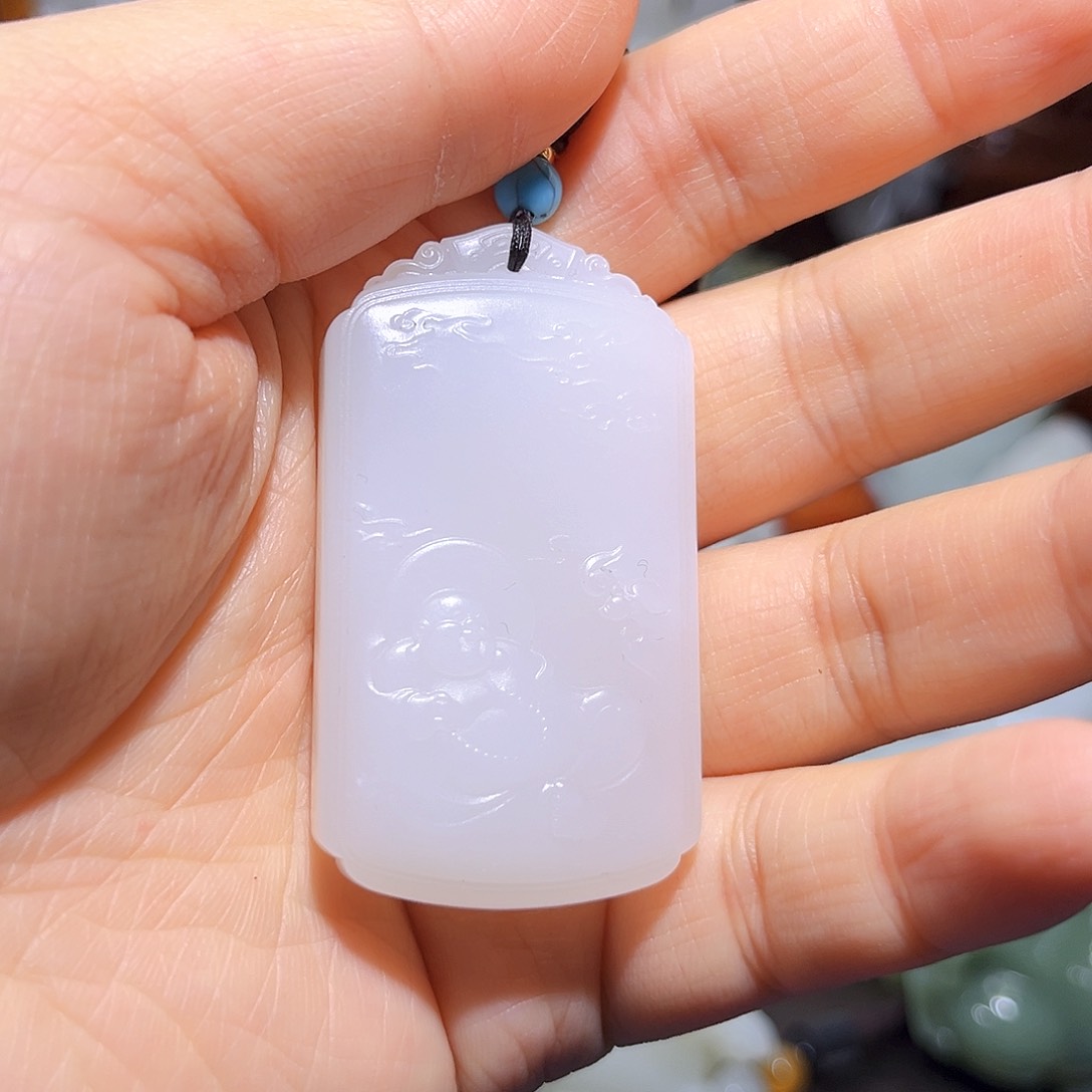 和田玉未镶嵌挂件