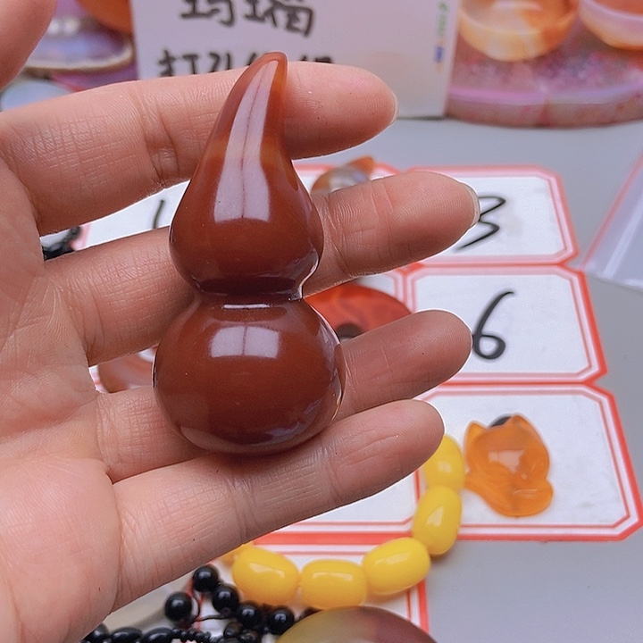 【闪购商品】玛瑙/玉髓珠宝半成品未镶嵌人**火