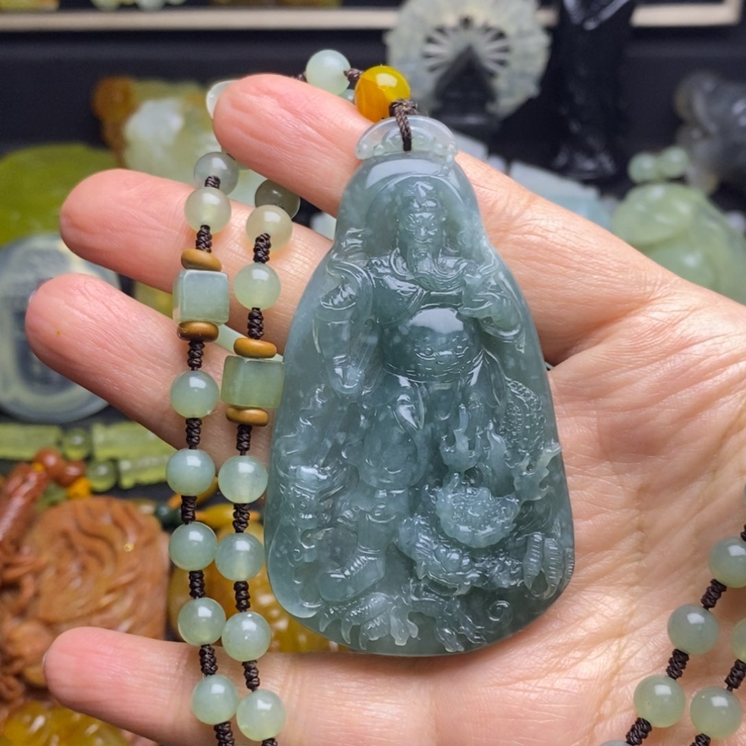 蛇纹石玉颈饰未镶嵌沐*流