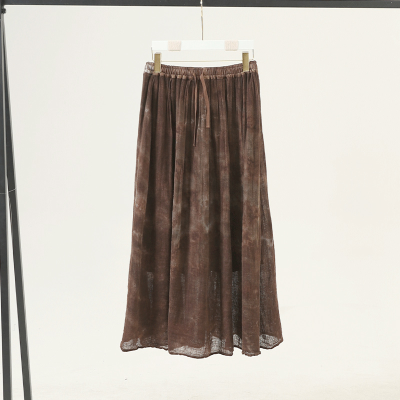 【SUYI原创高定】秋季新款亚麻半身裙