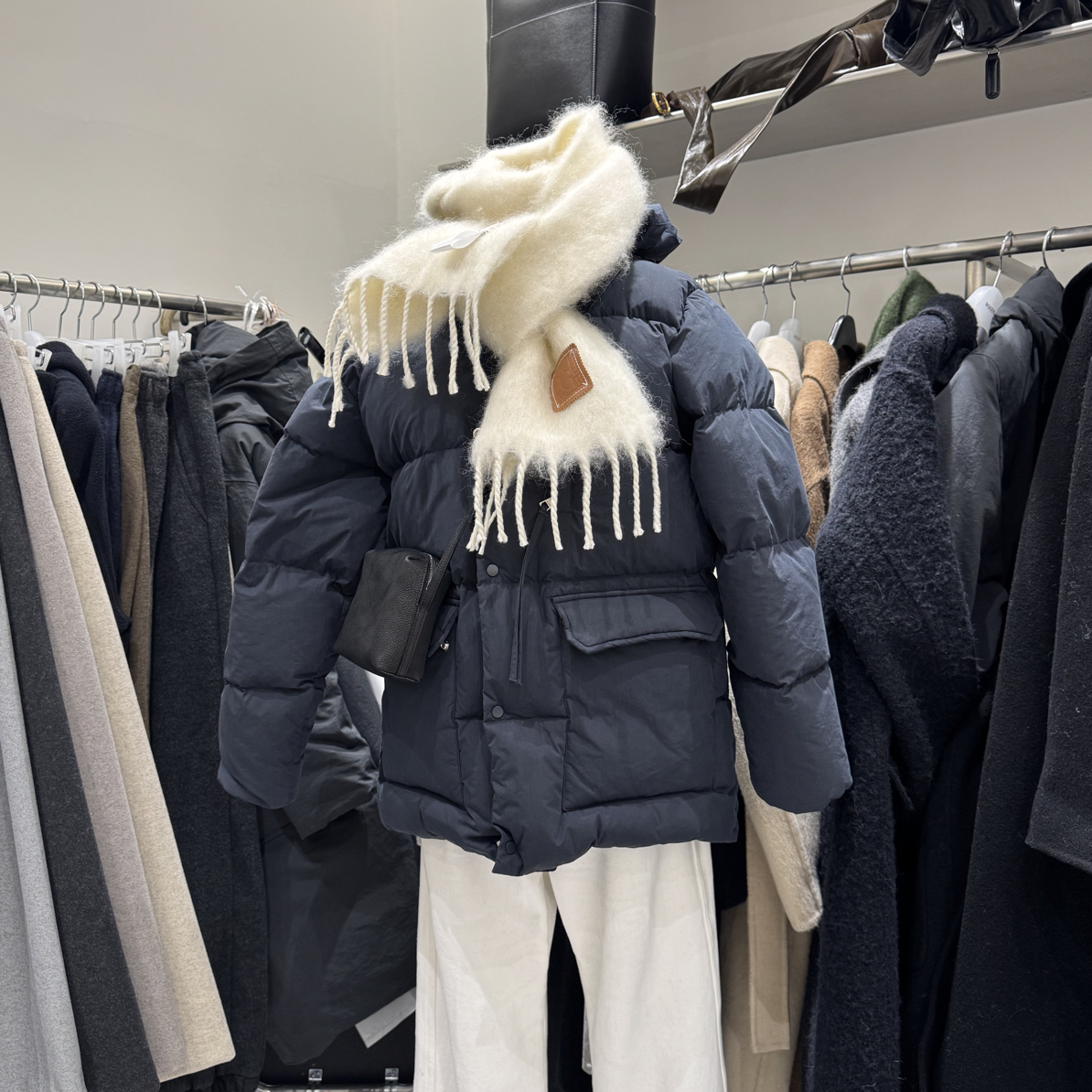 【seven】东大门长款保暖鹅绒