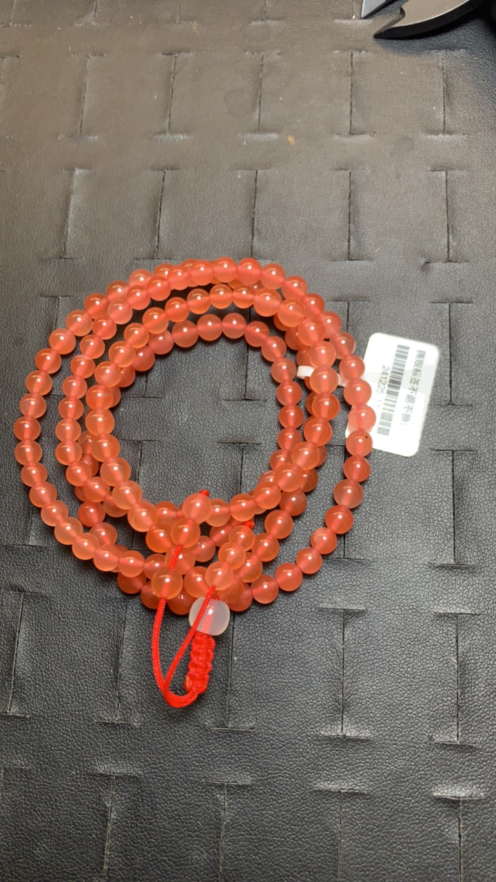 241225-11天然原矿南红5mm多圈冰粉108