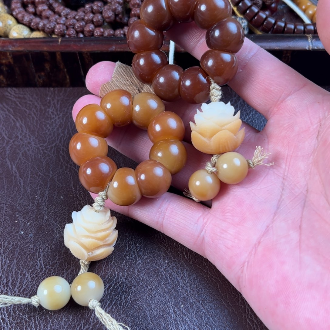 星月菩提吊坠纯色手捻