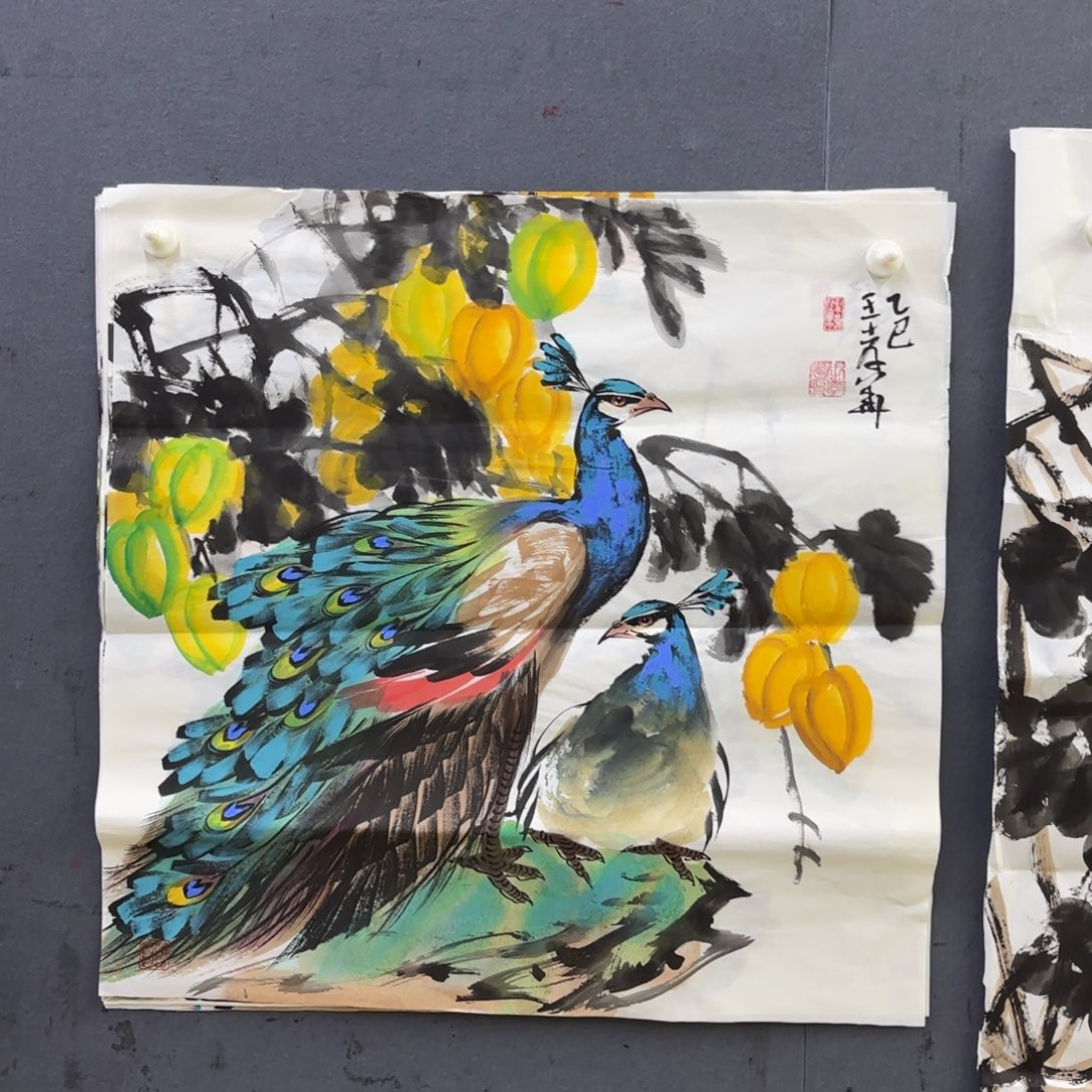 刘****国画卡纸的制作方法是