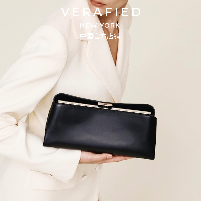 【Vogue推荐款】VERAFIED复古小众马鞍包头层牛皮腋下法棍包