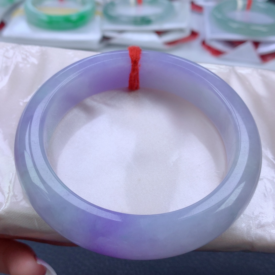 翡翠手镯未镶嵌缅甸天然翡翠A货61.3