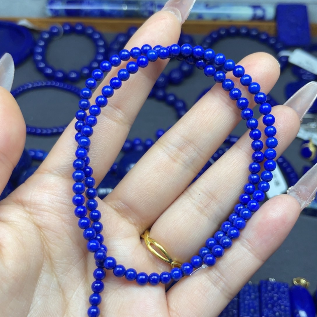 青金石未镶嵌3+珠链