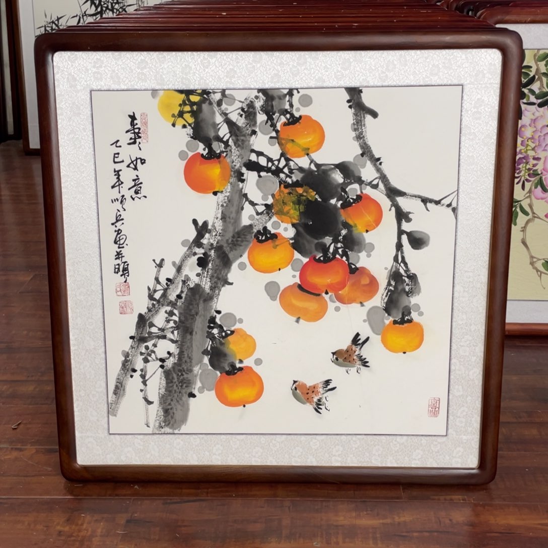 国画带框尺寸63*63厘米