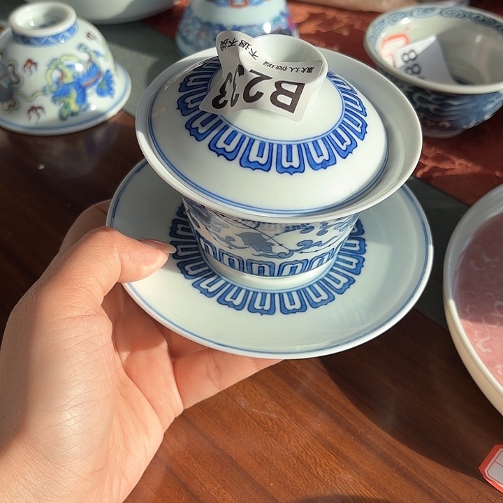 手工手绘茶具微瑕233