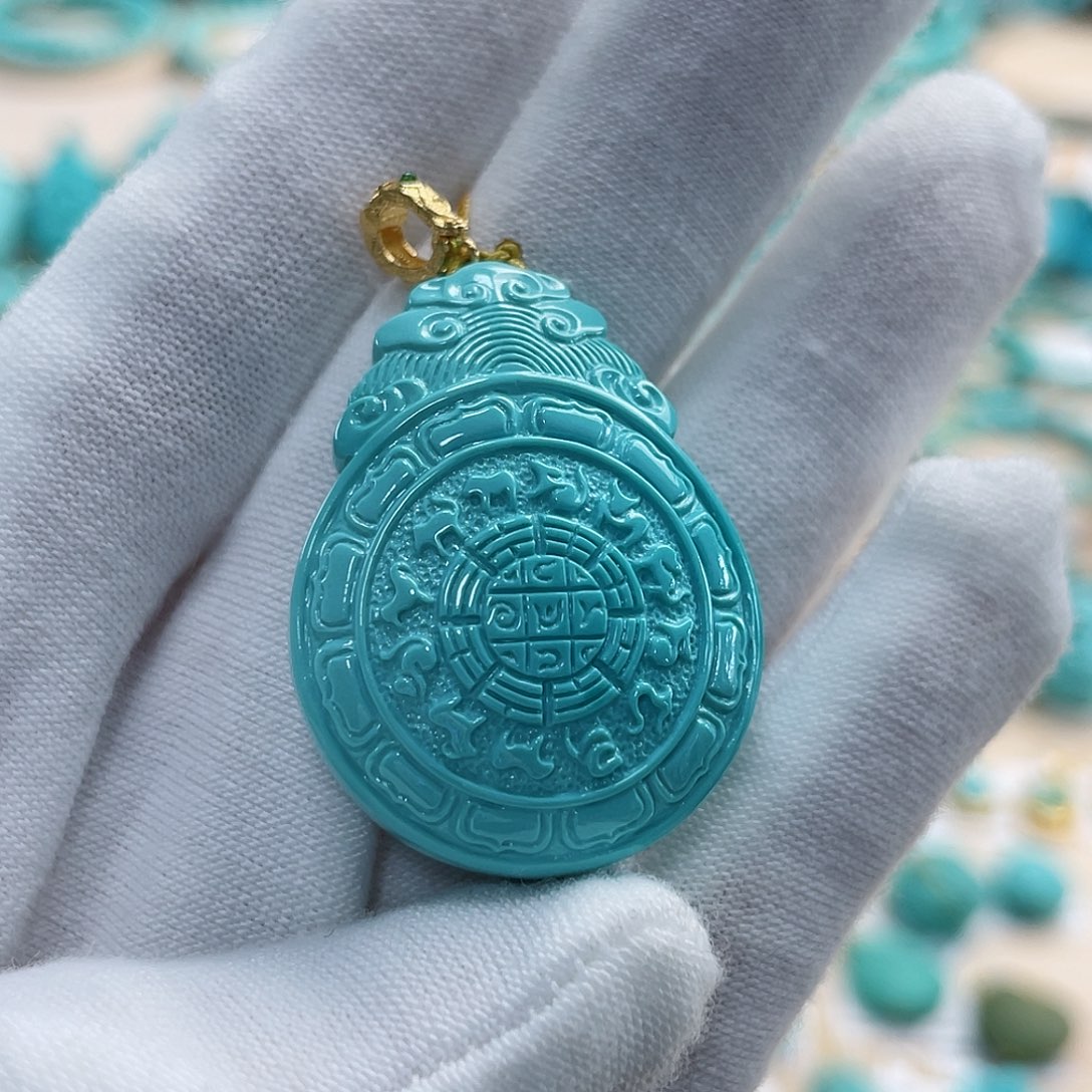 绿松石珠宝奇石未镶嵌