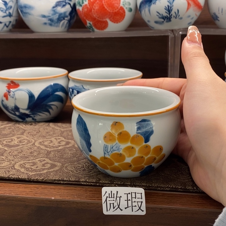 釉下老陶泥手工绘制