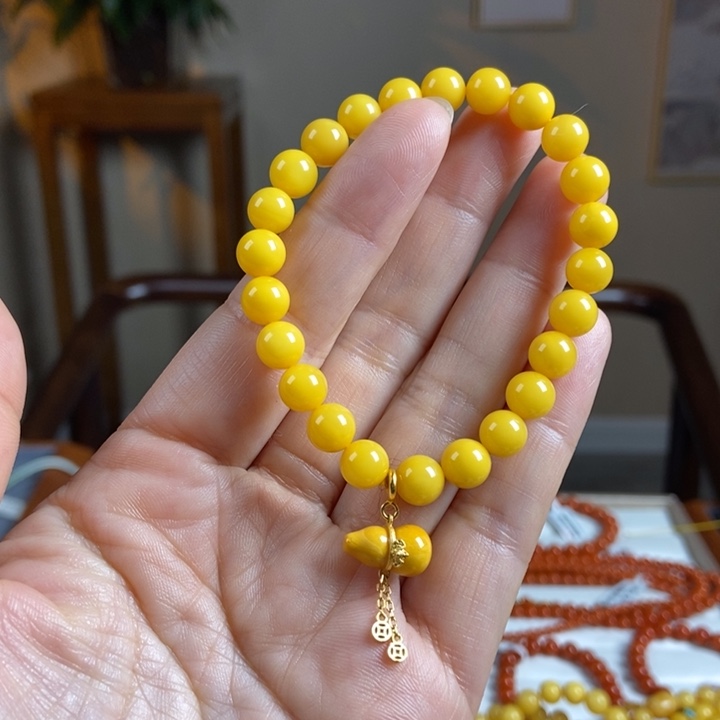 琥珀手链未镶嵌蜜蜡手串7