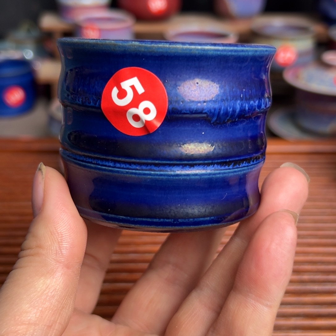 手工制作钧窑茶器