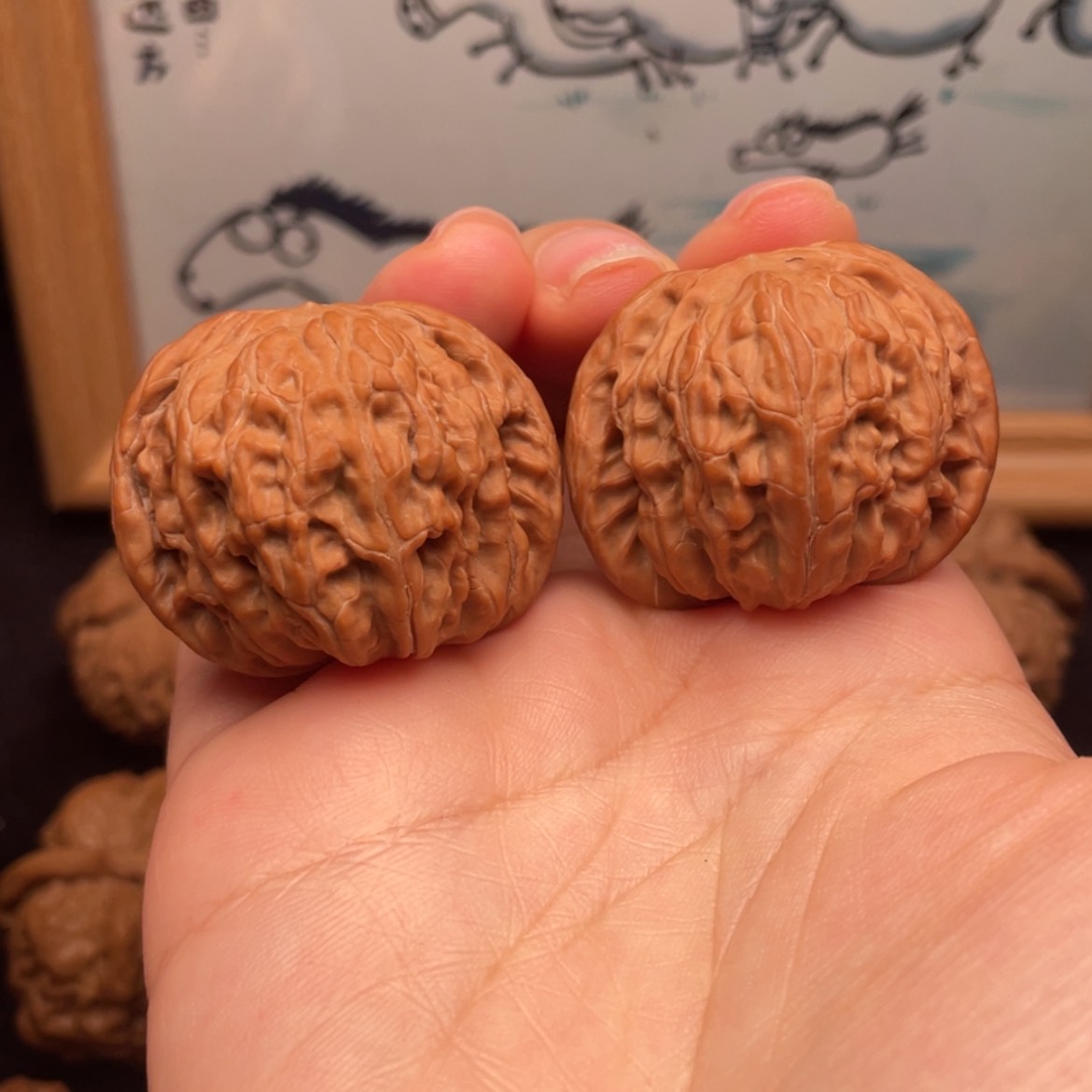 【闪购商品】文玩核桃把件37全品球磨