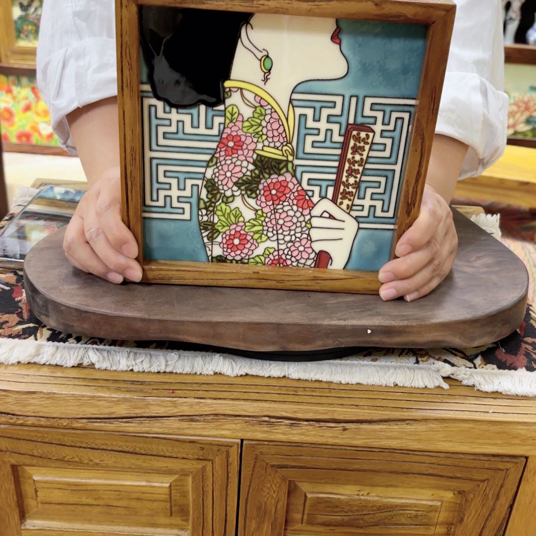 瓷片22.22老榆木框特价福利微瑕