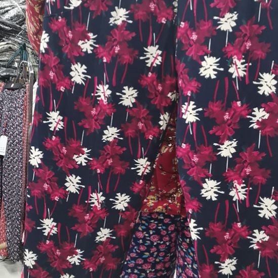 2X枫叶红棉裤子女