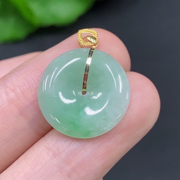 H70-天然A货翡翠-平安扣