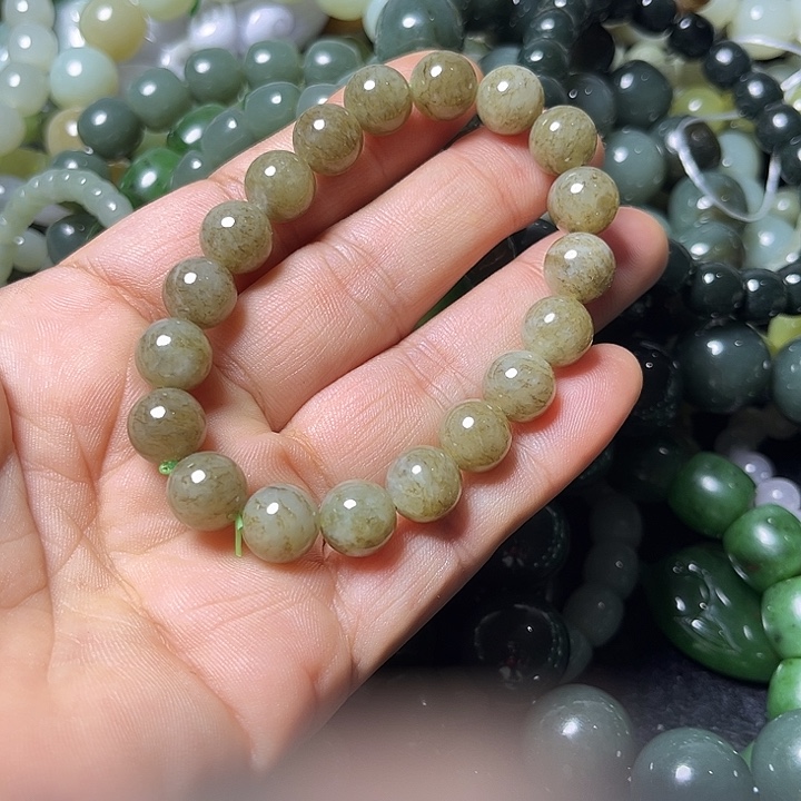 和田玉未镶嵌手串10