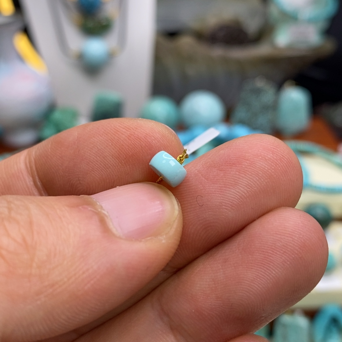 绿松石未镶嵌珠宝奇石6.5×3.5