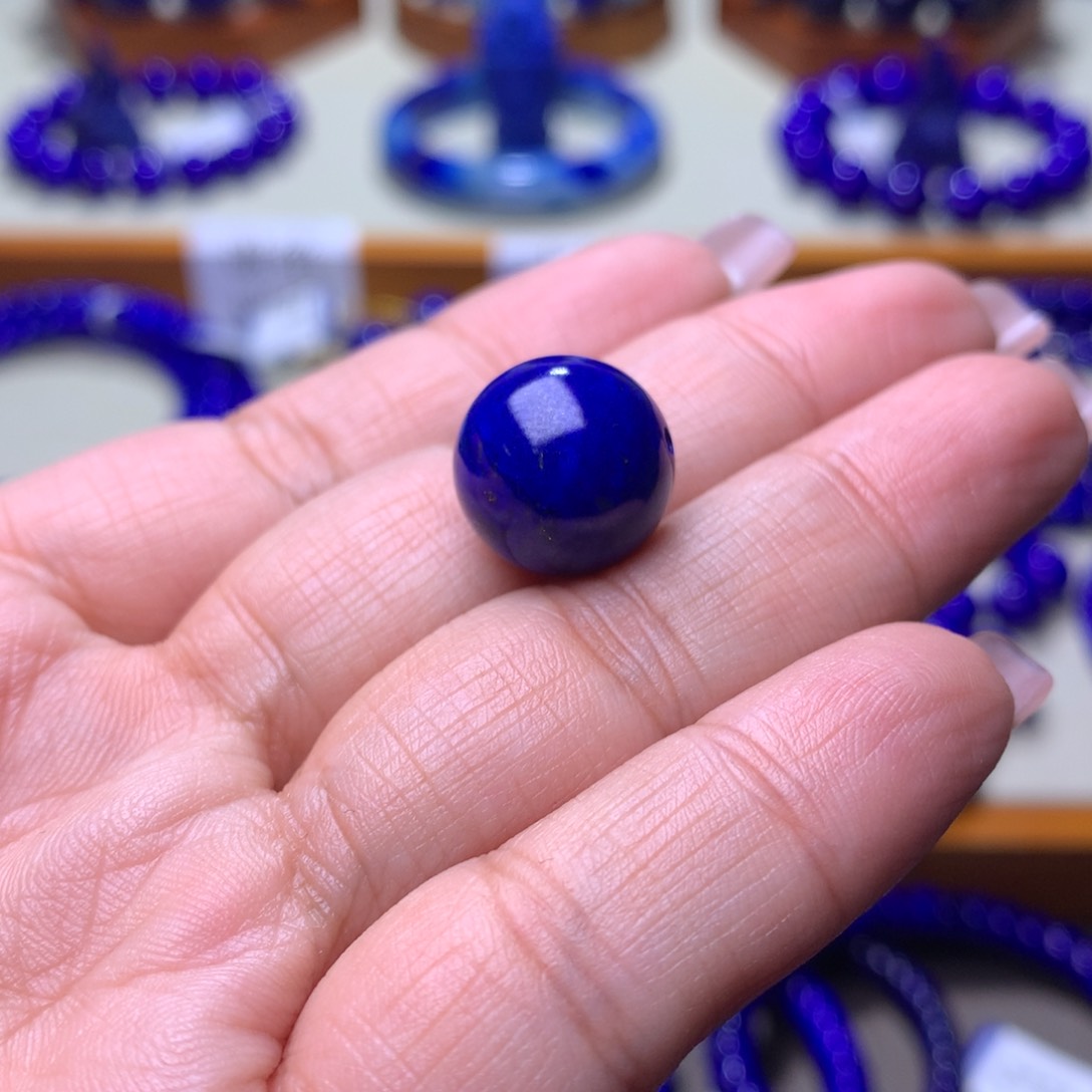 青金石单珠未镶嵌@***@14m