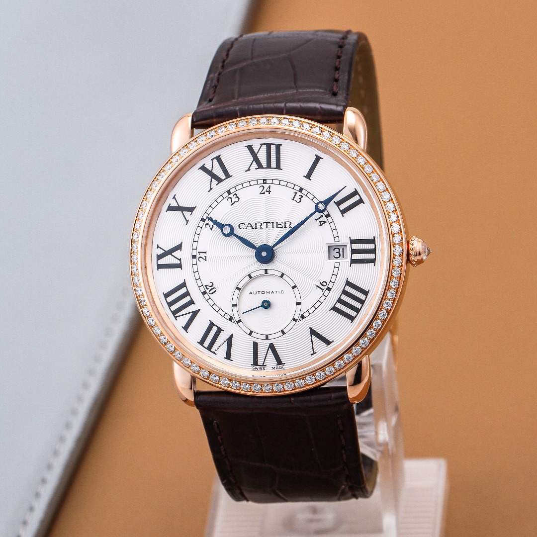 99新 Cartier/卡地亚 RONDE DE CARTIER系列WR007017男士腕表40mm