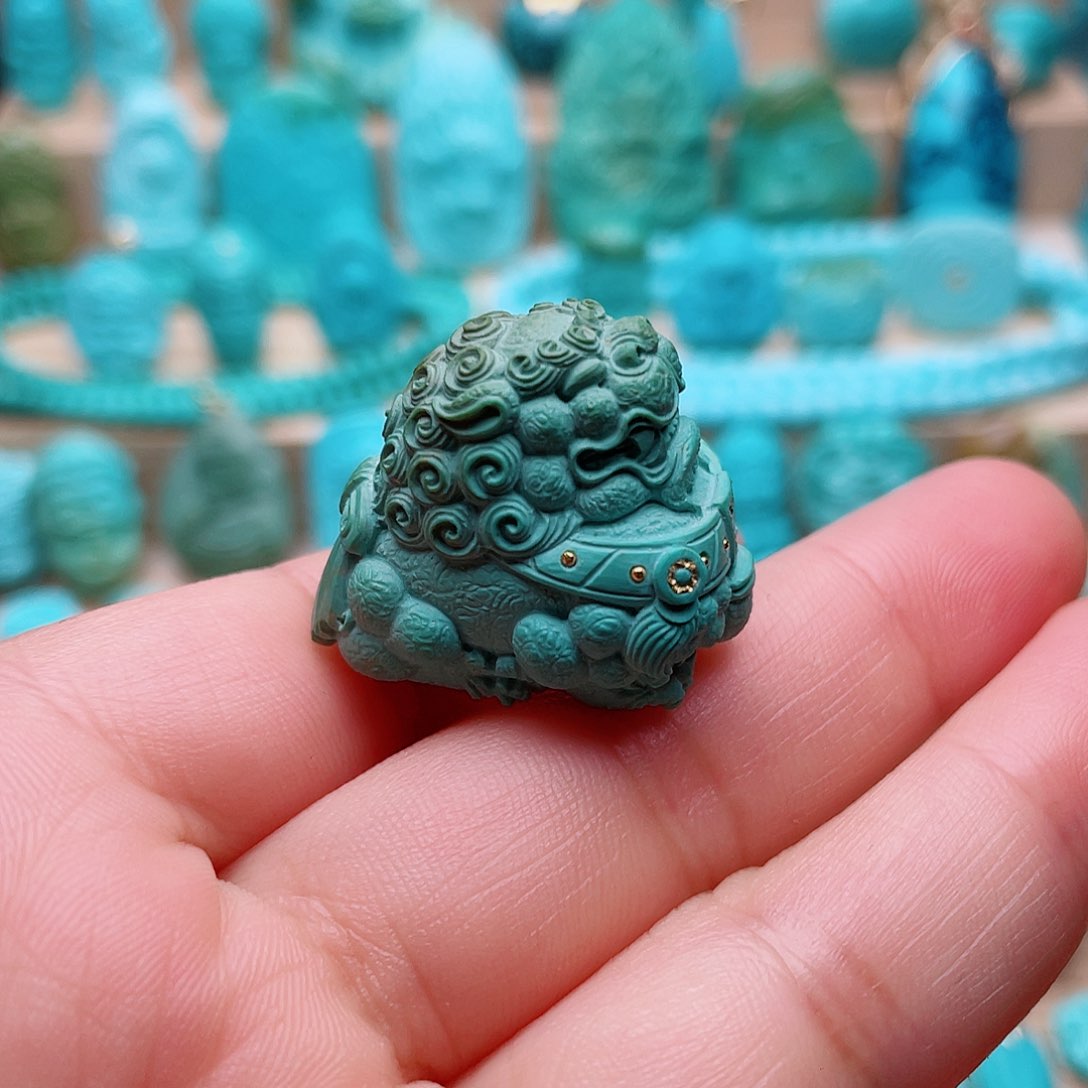 绿松石未镶嵌吊坠(不含链)
