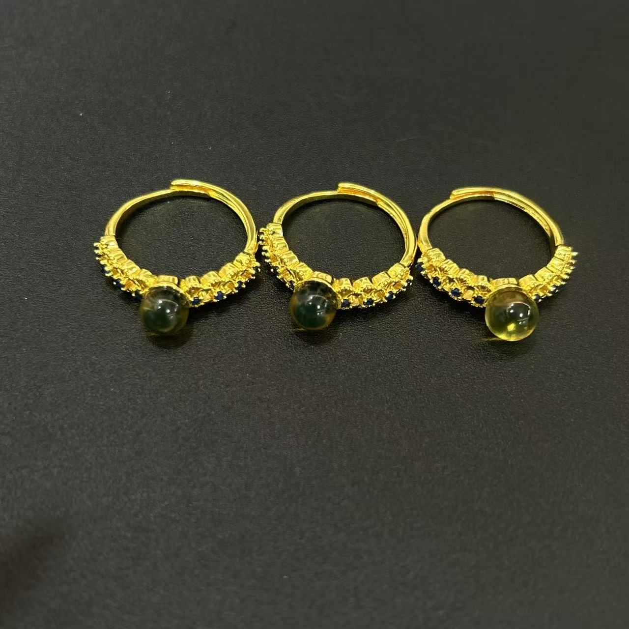 蓝珀戒指6m（多样性发一件）