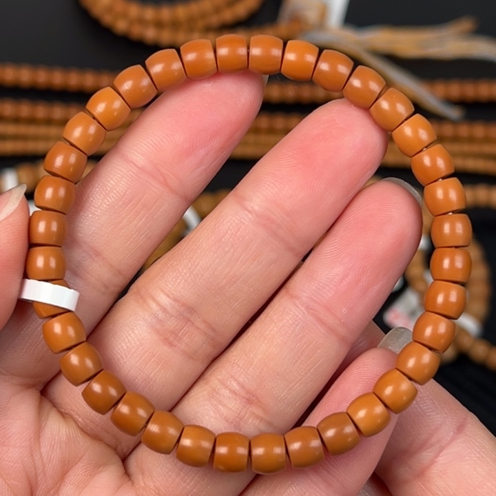 橄榄核把件橄榄核尖0.63直切单圈