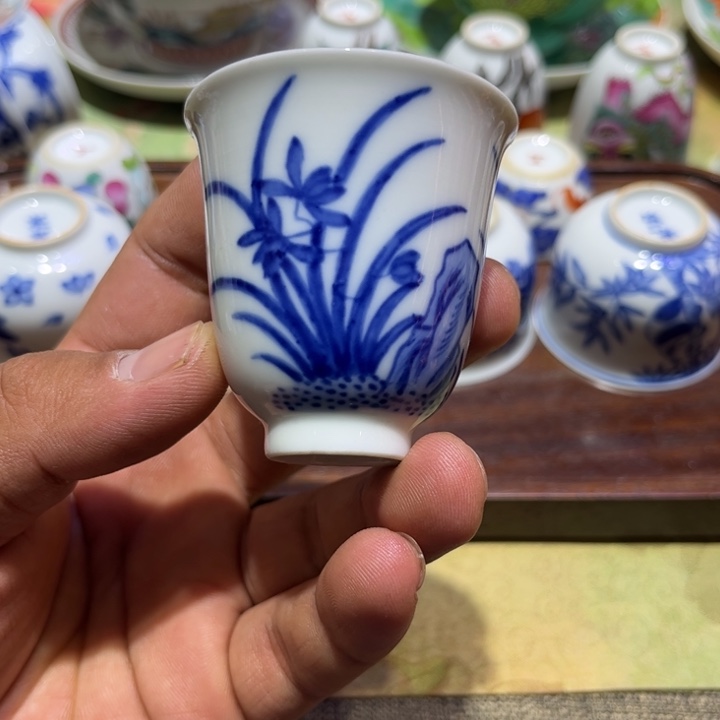 纯手绘精品盖碗杯