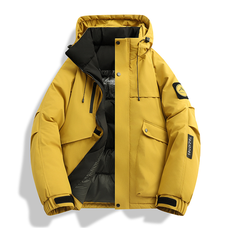 BAWEISA石墨烯保暖黑金棉服男冬季新款潮流学生锁温蓄热棉袄外套