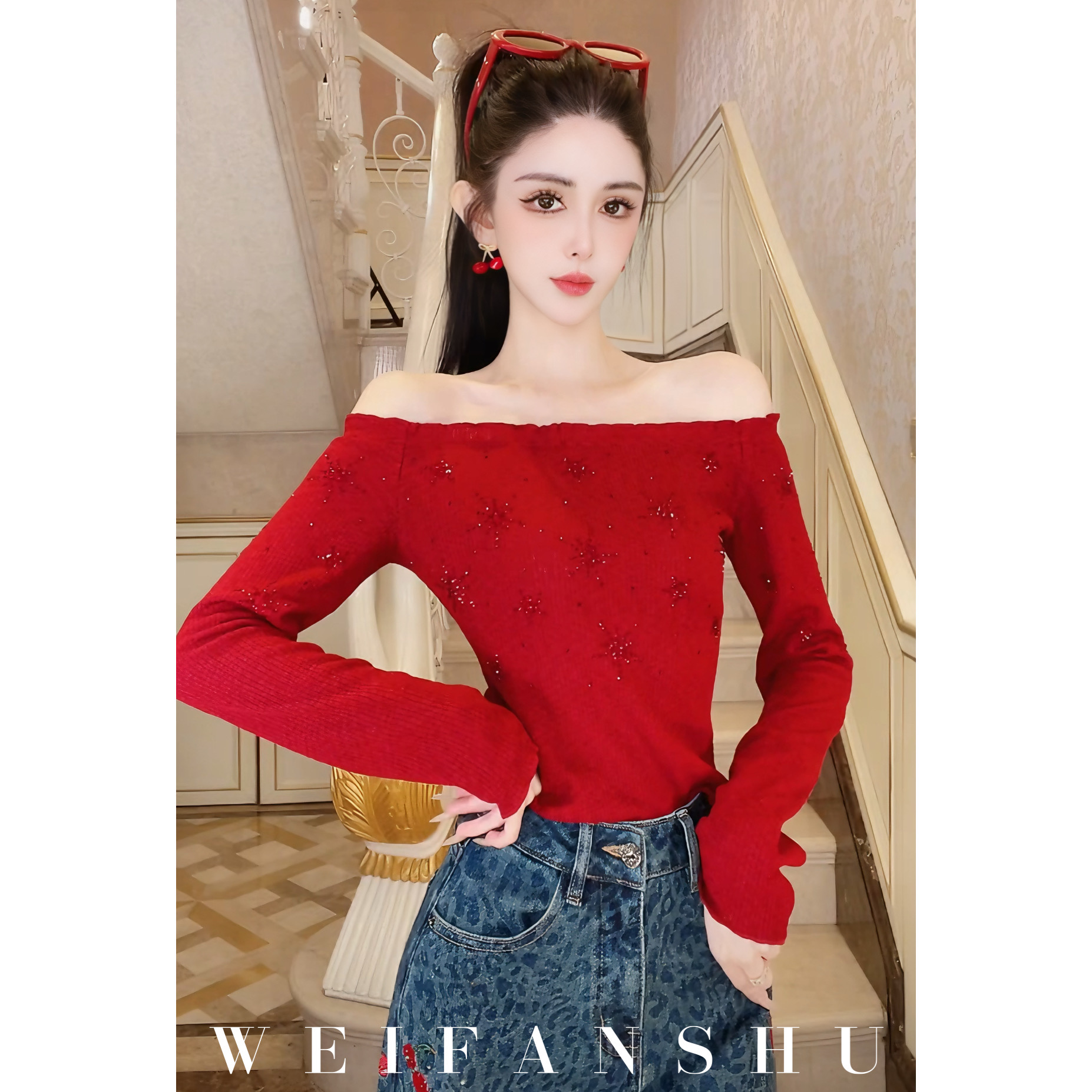 WEIFANSHU/魏凡舒【出片港风】早秋新款显白系列背心&长袖上衣&开衫