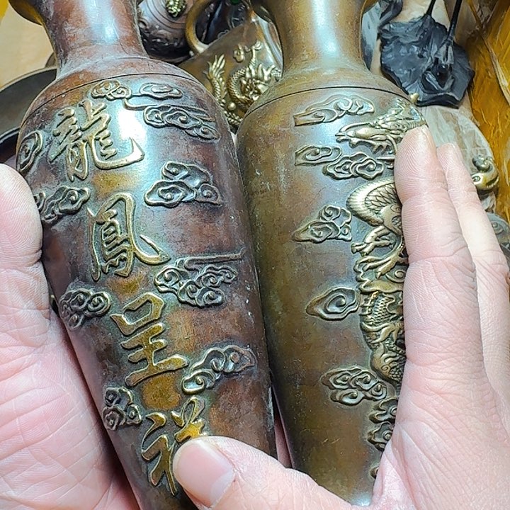 铜器摆件收收藏藏