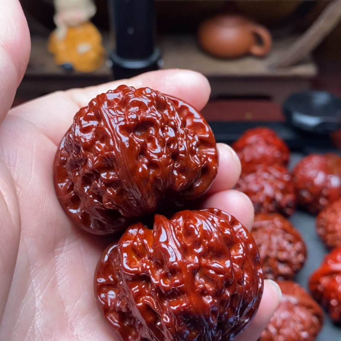 吊坠文玩核桃41白狮子